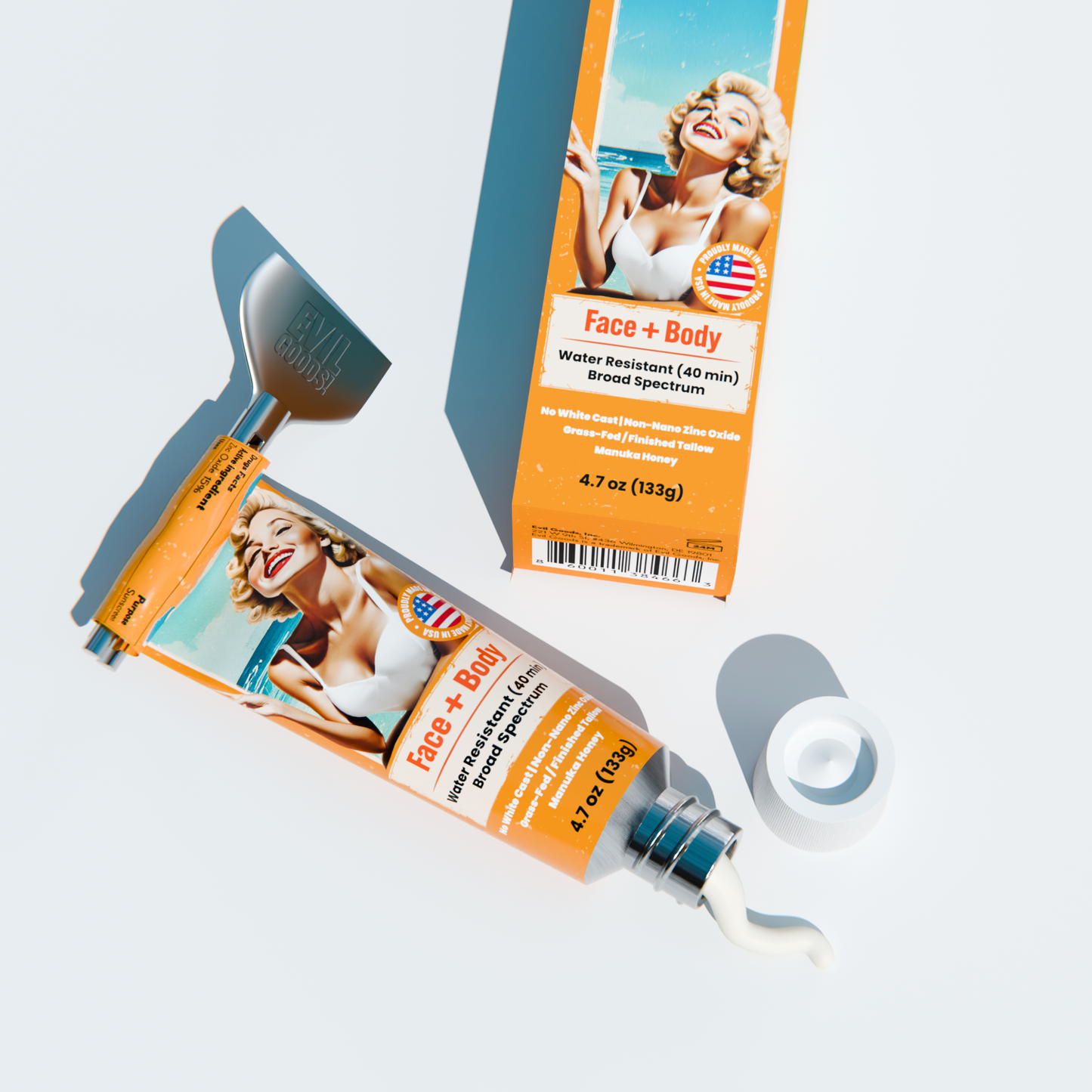 Tallow Sunscreen Cream EVIL GOODS! World's BEST Beef Tallow Balm