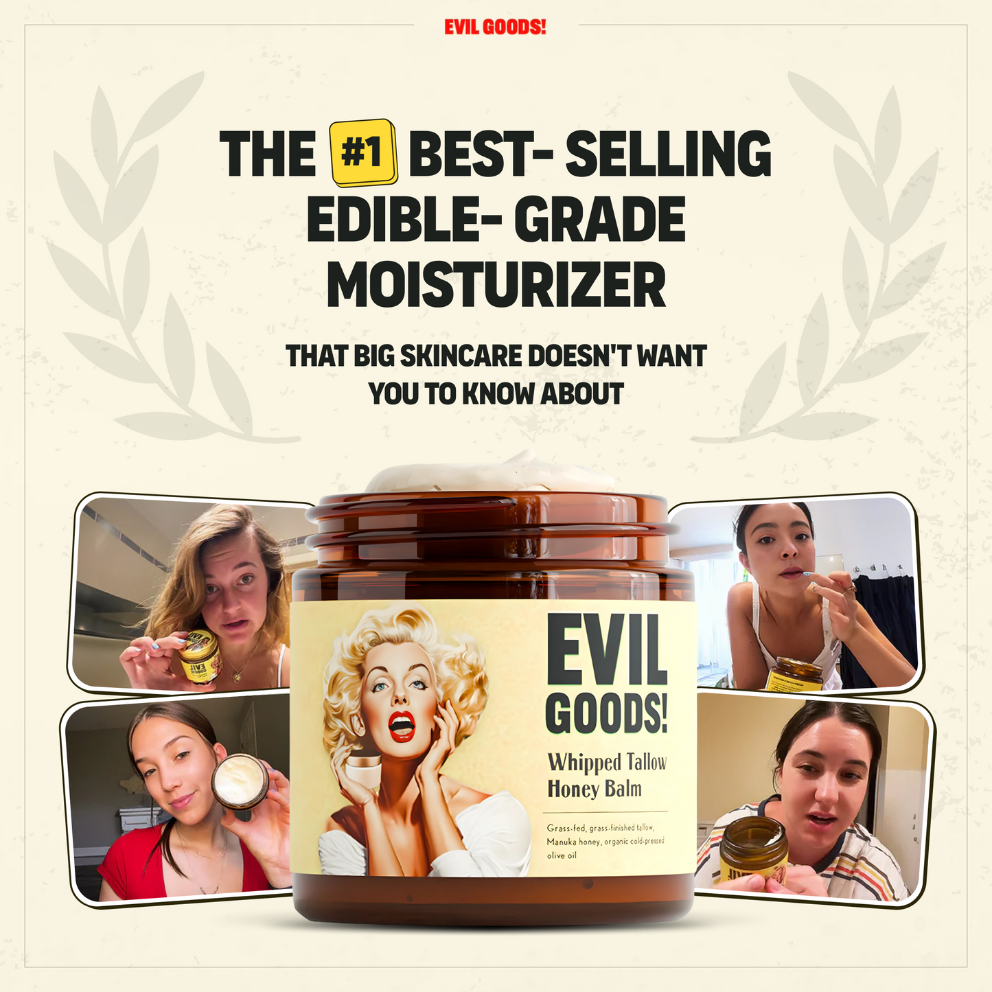Youthful Glow Tallow Balm World’s Best Beef Tallow Balm