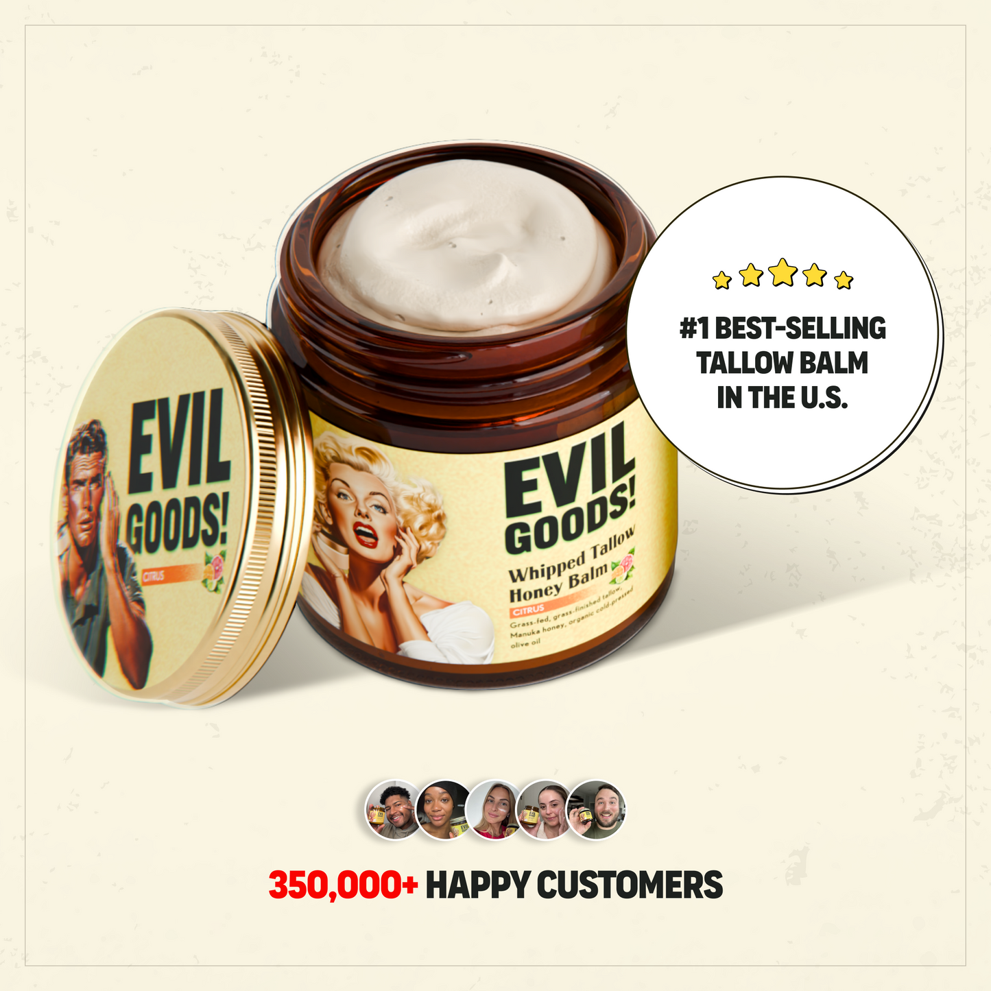 Youthful Glow Tallow Balm World’s Best Beef Tallow Balm