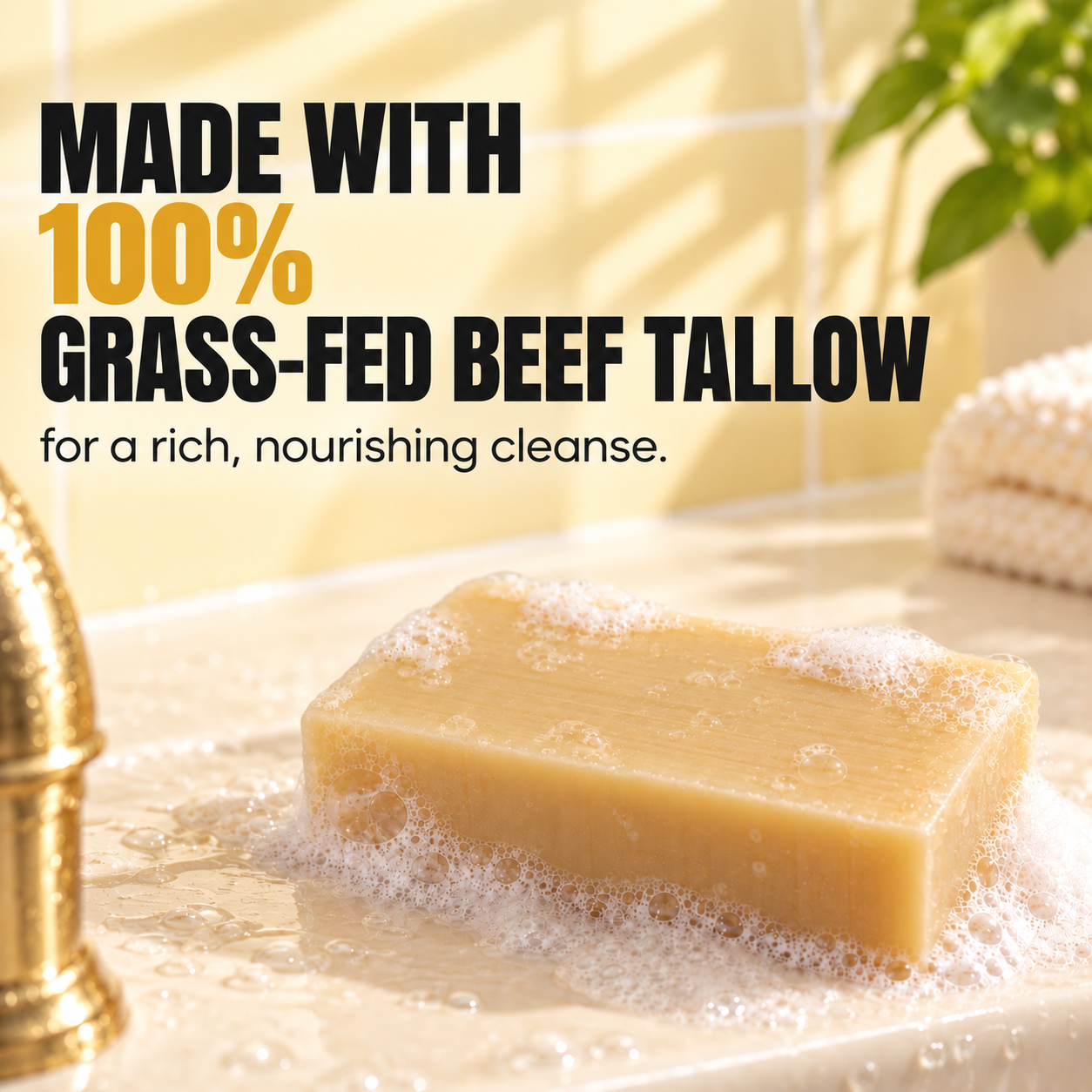 Ultimate Glow Tallow Soap Bar Bar Soap Evil Goods