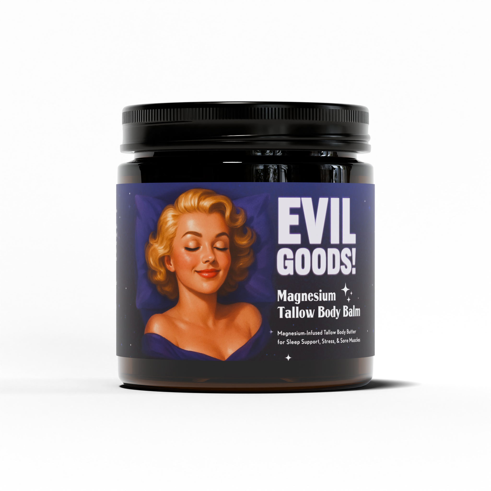 Grass-Fed Tallow Magnesium Balm EVIL GOODS! World's BEST Beef Tallow Balm
