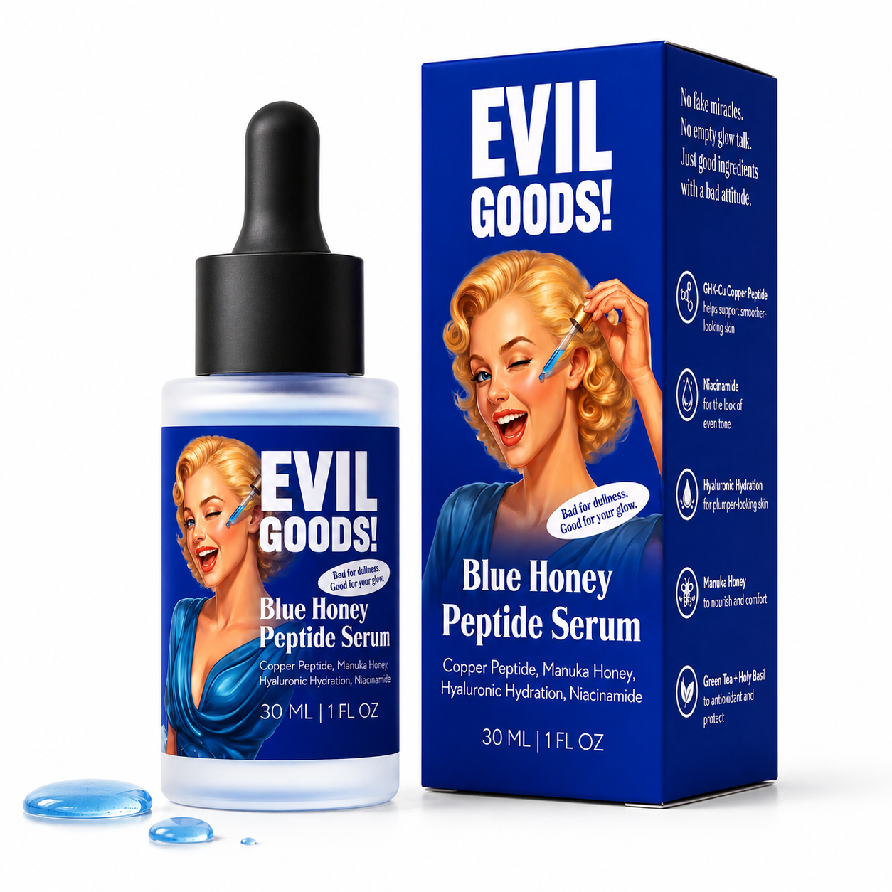 Copper Peptide Blue Honey Serum EVIL GOODS! World's BEST Beef Tallow Balm
