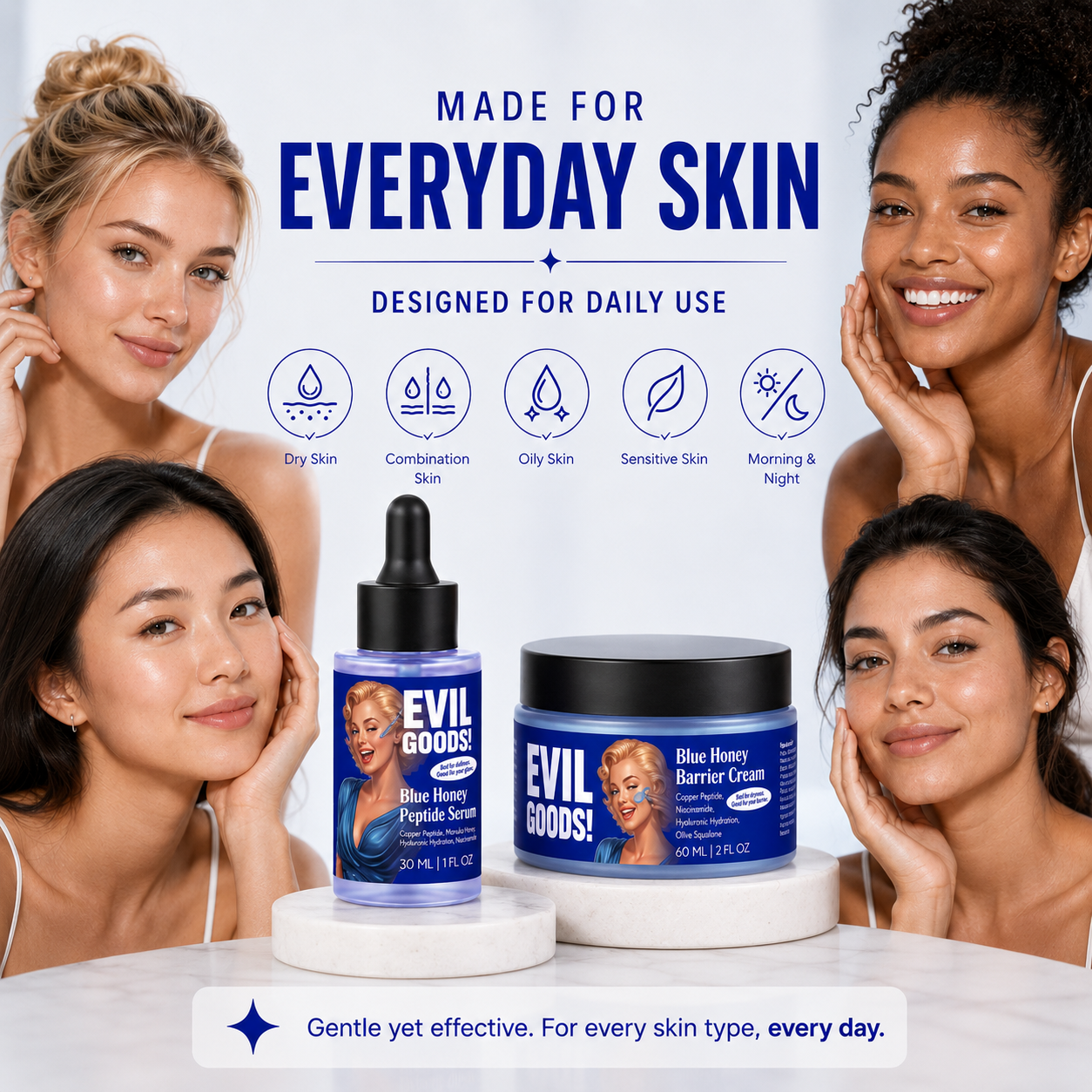 Copper Peptide Blue Honey Serum EVIL GOODS! World's BEST Beef Tallow Balm
