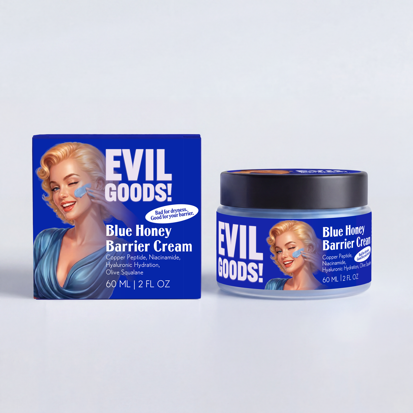 Copper Peptide Blue Honey Cream EVIL GOODS! World's BEST Beef Tallow Balm