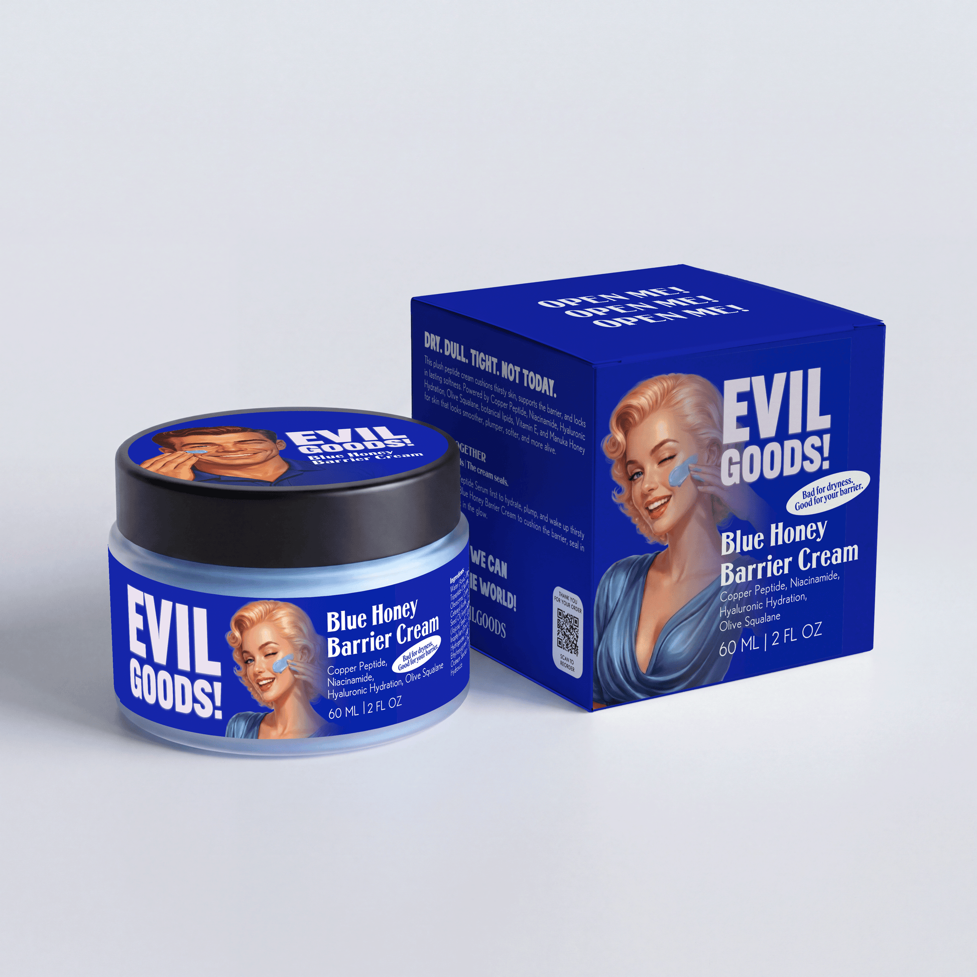 Copper Peptide Blue Honey Cream EVIL GOODS! World's BEST Beef Tallow Balm