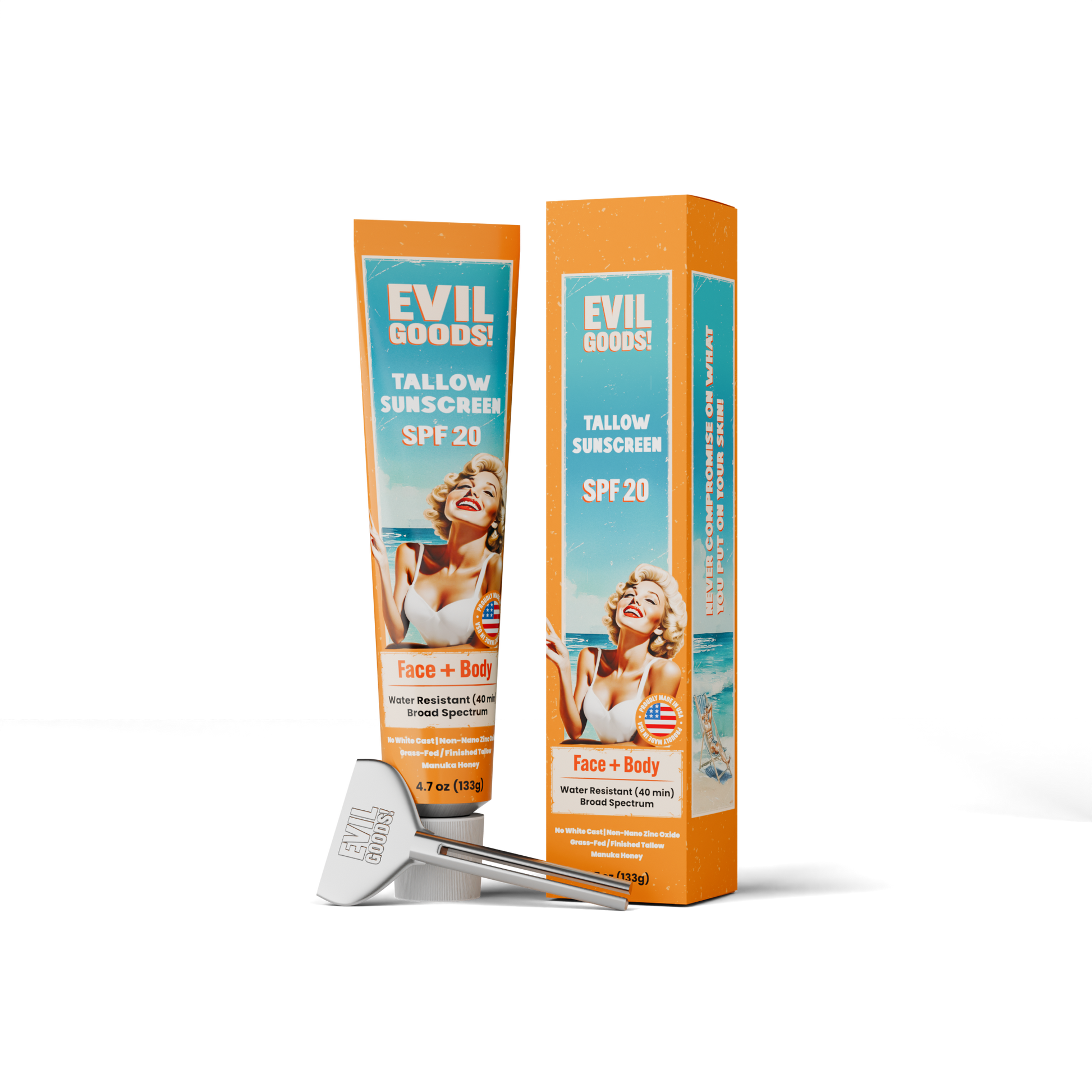 Tallow Sunscreen Cream EVIL GOODS! World's BEST Beef Tallow Balm