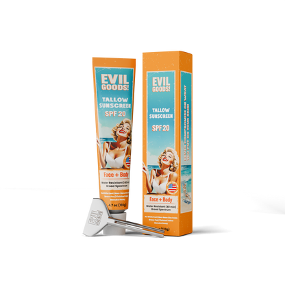 Tallow Sunscreen Cream EVIL GOODS! World's BEST Beef Tallow Balm