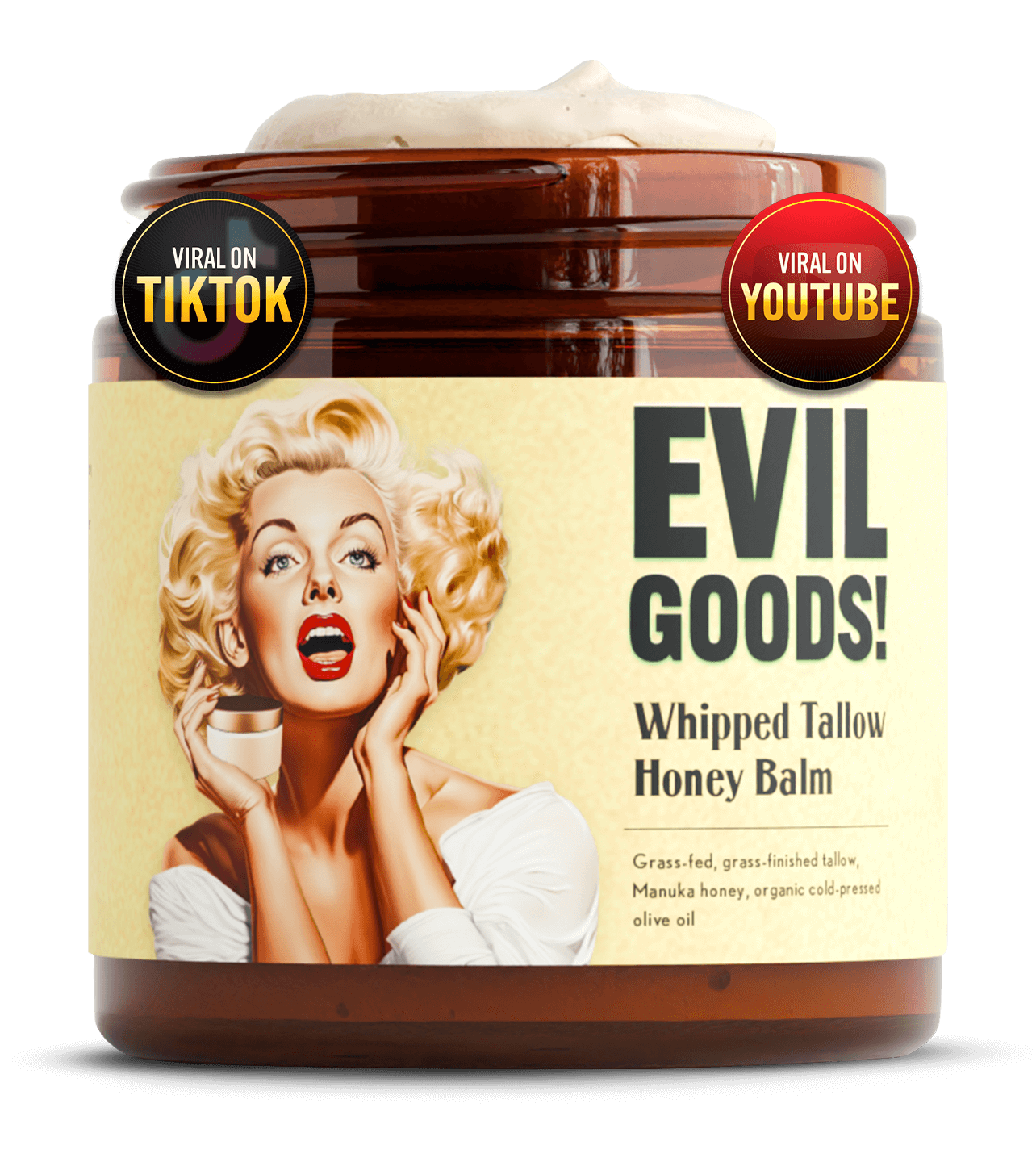 Bálsamo facial de miel de Manuka El mejor bálsamo de sebo de res del mundo sin perfume