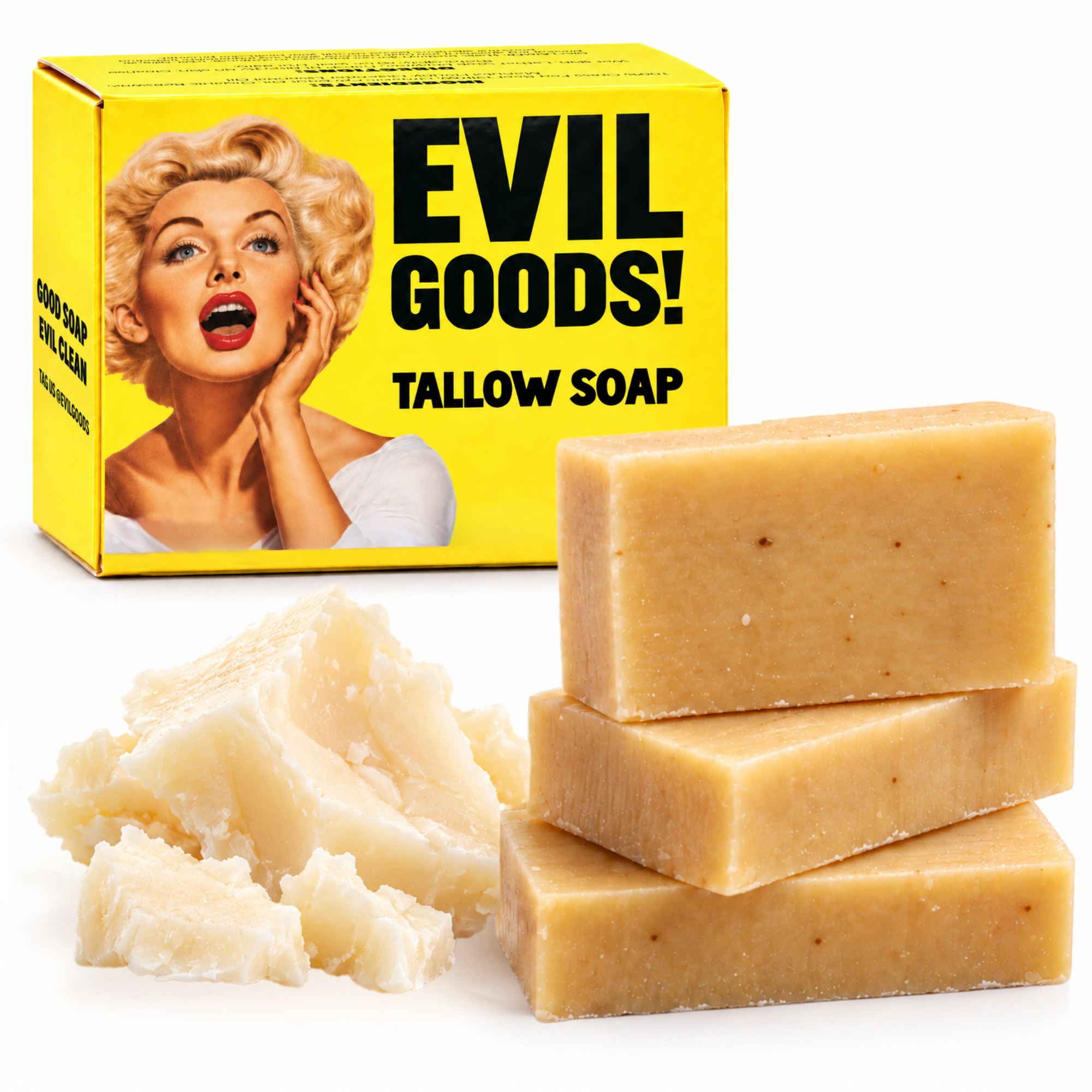 Ultimate Glow Tallow Soap Bar Bar Soap Evil Goods Unscented