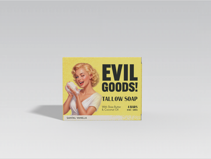 Tallow Soap Bar EVIL GOODS! World's BEST Beef Tallow Balm Santal Vanila