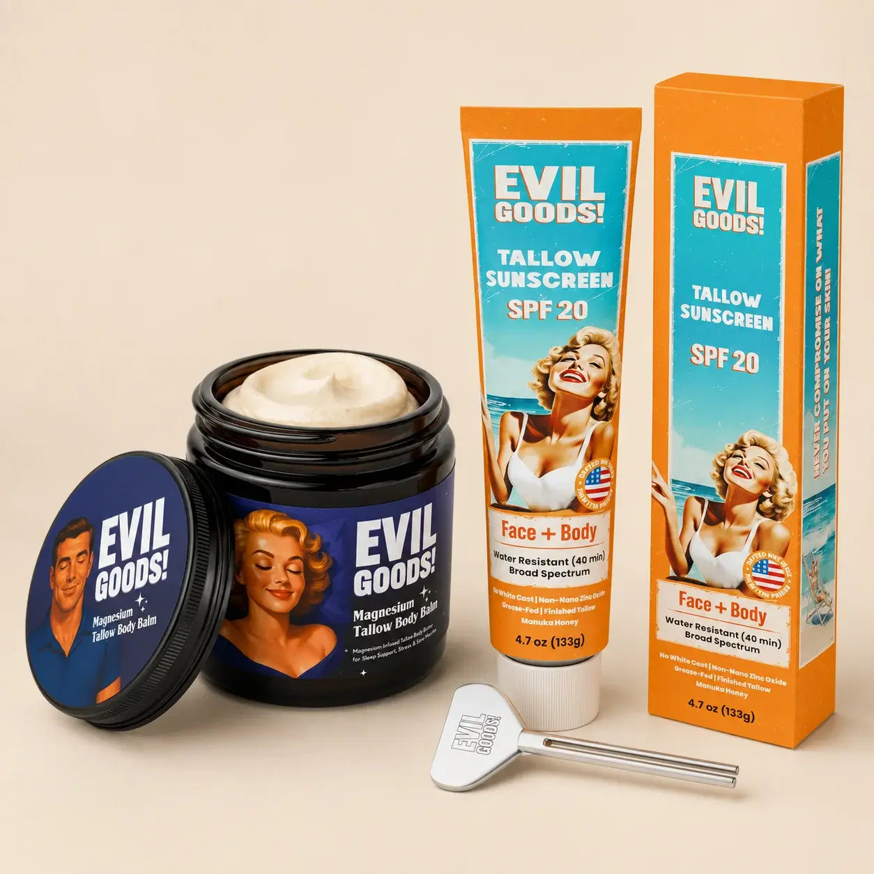 Sunscreen & Magnesium Bundle EVIL GOODS