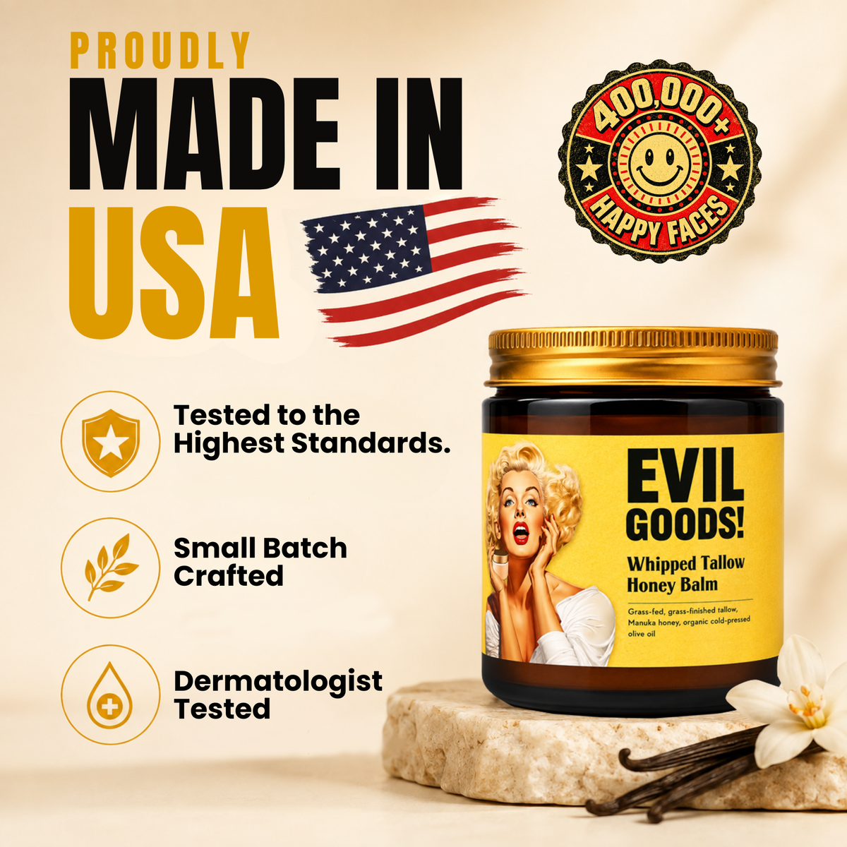Whipped Tallow & Manuka Honey Moisturizer Evil Goods