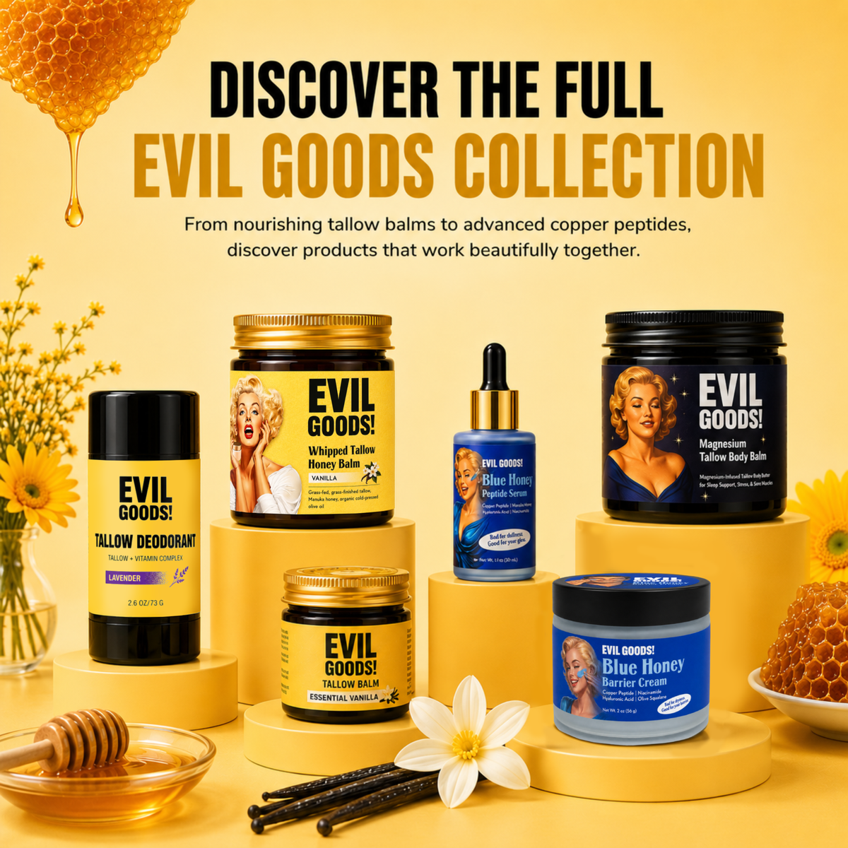 Whipped Tallow & Manuka Honey Moisturizer Evil Goods