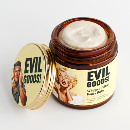 Whipped Tallow & Manuka Honey Moisturizer World’s Best Beef Tallow Balm Unscented