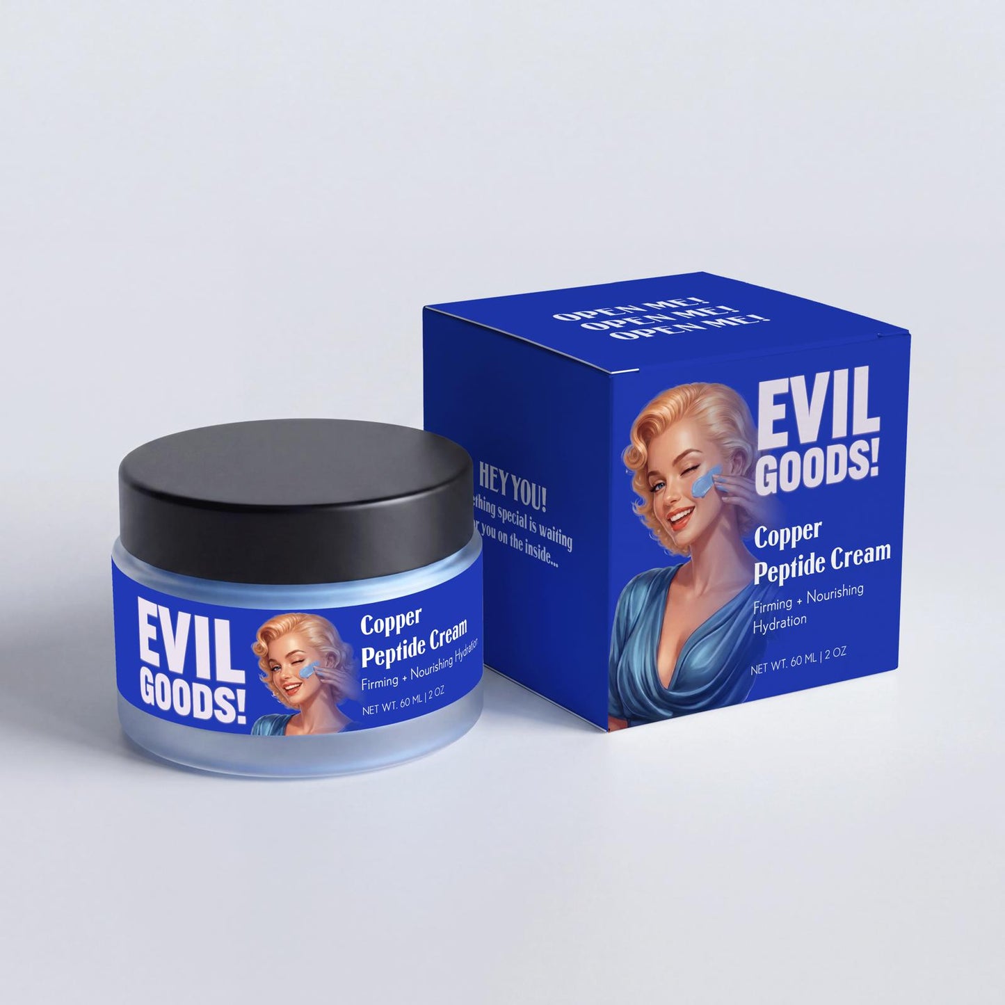 Copper Peptide Blue Honey Cream EVIL GOODS! World's BEST Beef Tallow Balm